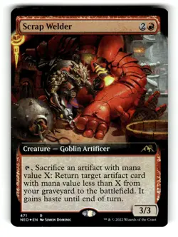 Scrap Welder (Extended Art) Kamigawa: Neon Dynasty 471 NM FOIL - Image 1