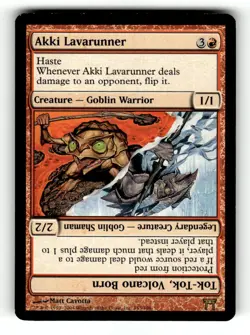 Akki Lavarunner // Tok-Tok, Volcano Born Champions of Kamigawa 153 MP - Image 1