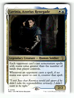 Lavinia, Azorius Renegade (White Border) Mystery Booster 2 86 Near Mint - Image 1