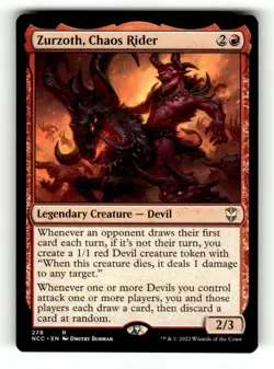 Zurzoth, Chaos Rider Commander: Streets of New Capenna 278 Near Mint - Image 1