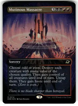 Mutinous Massacre (Borderless) Edge of Eternities 314 NM FOIL - Image 1