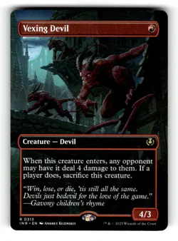Vexing Devil (Borderless) Innistrad Remastered 313 Near Mint 1 - Image 1