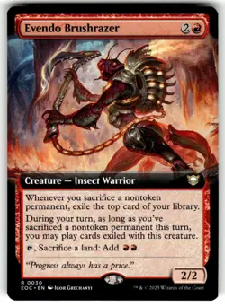 Evendo Brushrazer (Extended Art) Commander: Edge of Eternities 30 Near Mint - Image 1