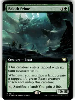 Baloth Prime (Extended Art) Commander: Edge of Eternities 33 Near Mint - Image 1