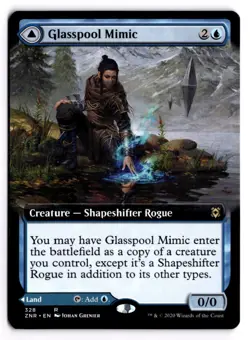 Glasspool Mimic (Extended Art) 328 Zendikar Rising NM - Image 1