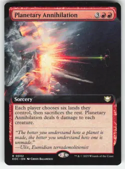 Planetary Annihilation (Extended Art) Commander: Edge of Eternities 32 R NM - Image 1