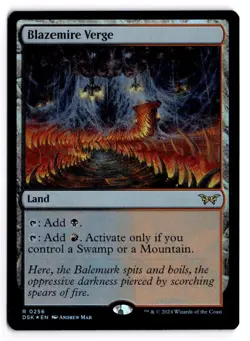 Blazemire Verge 256 Duskmourn: House of Horror NM FOIL - Image 1