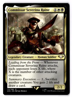 Commissar Severina Raine 112 R Universes Beyond: Warhammer 40,000 Near Mint - Image 1