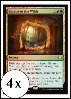 MTG - 4 x Escape to the Wilds - Playset 4x x4 - Edge of Eternities - Image 1