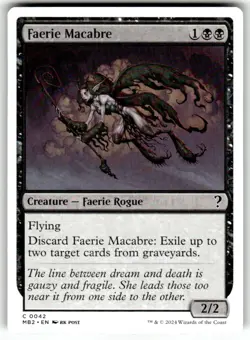 MTG - Faerie Macabre (White Border) 42 - Mystery Booster 2 NM - Image 1