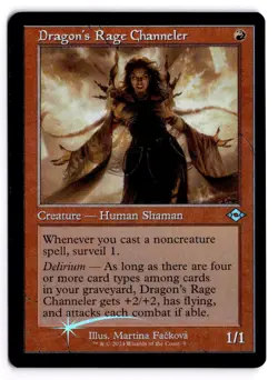 Dragon's Rage Channeler (Retro Frame) Foil 9 U Modern Horizons 2 Near Mint 1 - Image 1