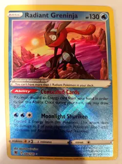 Pokemon Radiant Greninja Holo Rare 046/189 Astral Radiance - Image 1