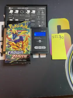 22.30g VERY HEAVY Crown Zenith Pokemon Sealed Booster Pack New - Image 1