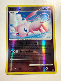 Pokemon TCG - Mew Reverse HoloDPBP#182 - Secret Wonders English - Print Line LP - Image 1