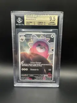 BGS 9.5 GEM MINT Bewear 079/064 Illustration Rare Holo Shrouded Fable Pokemon - Image 1