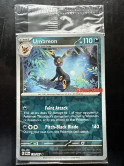 Pokemon Umbreon (GameStop Exclusive) 130/197 Reverse Holo Promo SEALED - Image 1