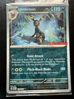 Pokemon Umbreon (GameStop Exclusive) 130/197 Reverse Holo Promo SEALED - Image 2