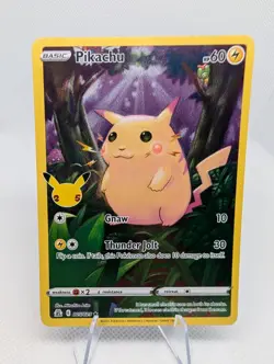 Pokemon TCG Pikachu 5/25 - Celebrations Full Art Holo 25th Anniversary NM - Image 1