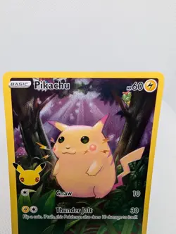 Pokemon TCG Pikachu 5/25 - Celebrations Full Art Holo 25th Anniversary NM - Image 2
