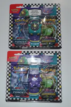 Pokemon TCG 2024 Back To School Eraser Blister (SET of 2) Gengar/Bellibolt - Image 1