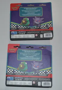 Pokemon TCG 2024 Back To School Eraser Blister (SET of 2) Gengar/Bellibolt - Image 2