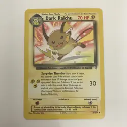 2002 Pokemon TCG Dark Raichu 7/110 Legendary Collection Non Holo NM/M - TCCCX - Image 1