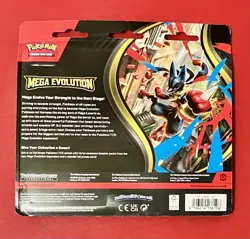 Pokemon TCG - Mega Evolution 3 Pack Booster Blister Psyduck Promo - Sealed - Image 2