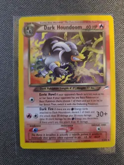 Dark Houndoom 7/105 LIght Play Neo Destiny Holo LP Pokemon 2002 - Image 1