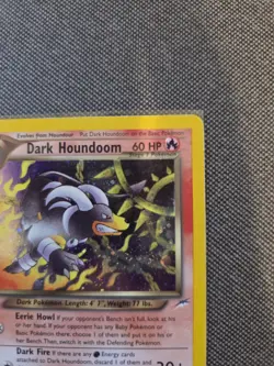 Dark Houndoom 7/105 LIght Play Neo Destiny Holo LP Pokemon 2002 - Image 3