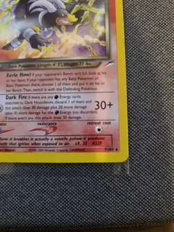 Dark Houndoom 7/105 LIght Play Neo Destiny Holo LP Pokemon 2002 - Image 5
