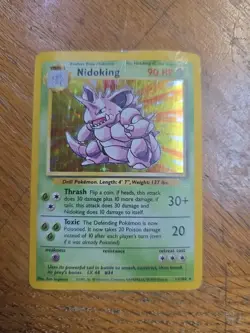 1999 Pokemon Base Set Unlimited Nidoking Holo Rare 11/102 - Image 1