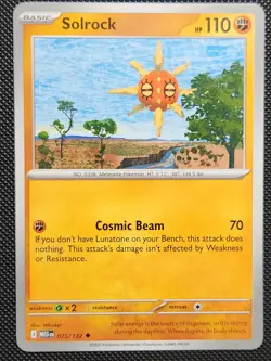 x4 Solrock 075/132 - Mega Evolution - Pokemon - NM/M English MEG EN Playset 4x - Image 2