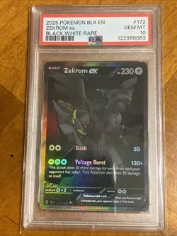 ZEKROM EX PSA 10 POKEMON BLACK BOLT BWR BLACK WHITE RARE - Image 1