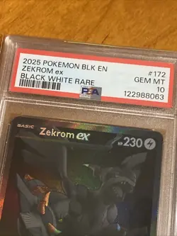 ZEKROM EX PSA 10 POKEMON BLACK BOLT BWR BLACK WHITE RARE - Image 2