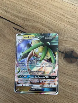 Pokemon TCG Alolan Exeggutor GX Crimson Invasion 74/111 Holo Ultra Rare - Image 1