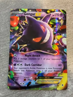 2014 Pokemon GENGAR EX #34/119 XY-Phantom Forces Holo - Image 1