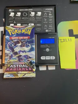 21.11g VERY HEAVY Astral Radiance Pokemon Sealed Booster Pack New - Image 1