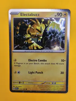 Pokemon TCG Electabuzz Pokemon Promos 125/165 Holo Promo Cosmos Holo Rare Promo - Image 1