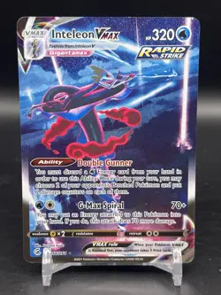 Inteleon VMAX (Alternate Art Secret) 266/264 Swsh08: Fusion Strike Holo NM - Image 1