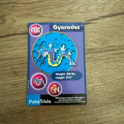 Pokemon 1999 Burger King Promo #130 Gyarados HP DAMAGED - Image 1