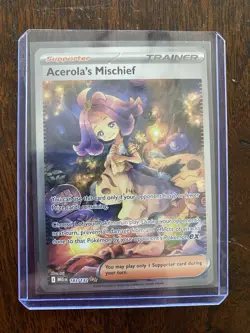 Pokemon Mega Evolution Acerola's Mischief Secret Illustration Rare, #183/132 - Image 1