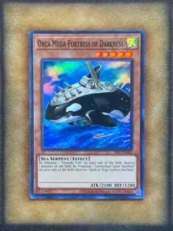 Yugioh Orca Mega-Fortress of Darkness IOC-EN084 Super Rare 25th Anniversary NM - Image 1