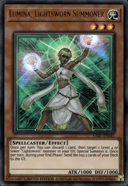 Lumina, Lightsworn Summoner Ltd Ed Ultra LART-EN045 Yu-Gi-Oh! - Image 1