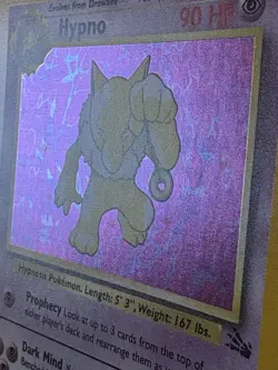 Pokemon TCG Hypno Fossil Holo Unlimited Rare Card 8/62 1999 WOTC Base Set - Image 5