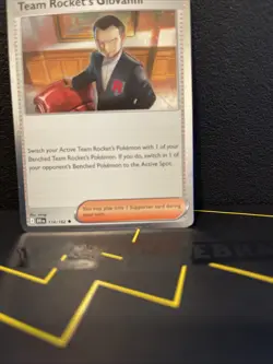 🌀 Swirl🌀Pokemon SV 2025 Destined Rivals Team Rockets Giovanni Holo Card 174 - Image 3