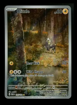 #2 Blitzle 195/182 Paradox Rift 2023 IR Holo Rare Pokemon Card TCG - Image 1