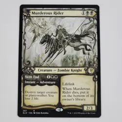 MTG Murderous Rider (Showcase) Throne of Eldraine Regular NM Magic Rare Card - Image 1