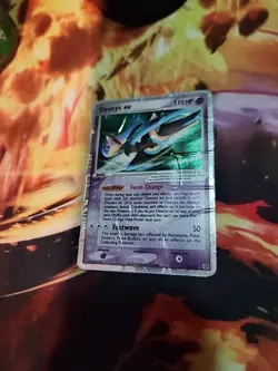 Deoxys ex (Speed Forme) 93/106 Emerald Holo Dmg Pokemon Card - Image 1