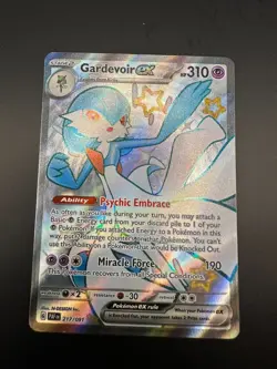 Gardevoir ex 217/091 Paldean Fates Full Art Shiny Ultra Rare Pokemon TCG Card NM - Image 1