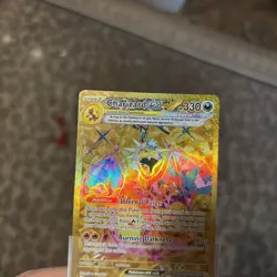 Pokemon TCG Charizard EX Obsidian Flames Holo Gold Hyper Rare Card 228/197 - Image 1